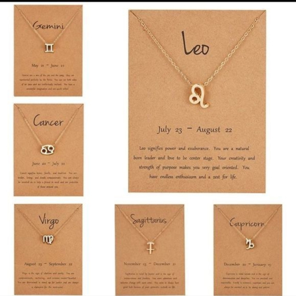Gold Plated Zodiac Pendant Necklace - Picture 3 of 9
